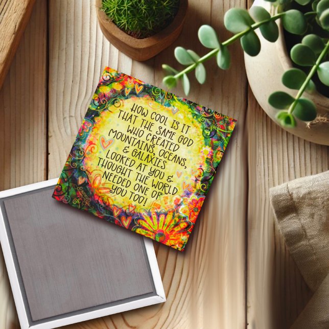 Inspirational God is Cool Inspirivity Faith Fun Magnet (Creator Uploaded)