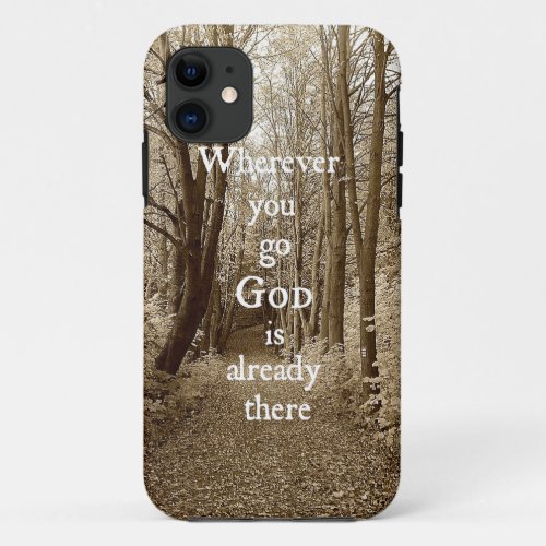 Inspirational God Quote iPhone 11 Case