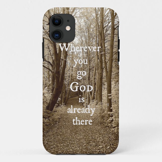Inspirational God Quote; Case-Mate iPhone Case (Back)