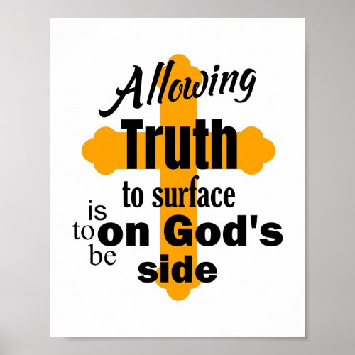 Inspirational God Truth quote Poster