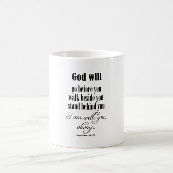 Inspirational God Will Quote with Bible Verse Coffee Mug