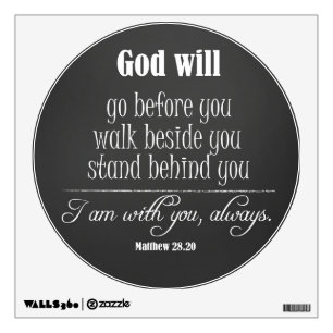 Inspirational God Will Quote with Bible Verse Wall Decal