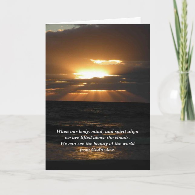 Inspirational God's View Card (Front)