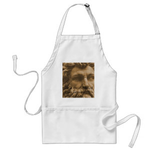Inspirational Goethe Quote Adult Apron
