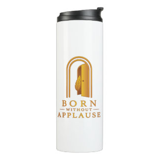 Inspirational Gold Door & Feather Travel Mug