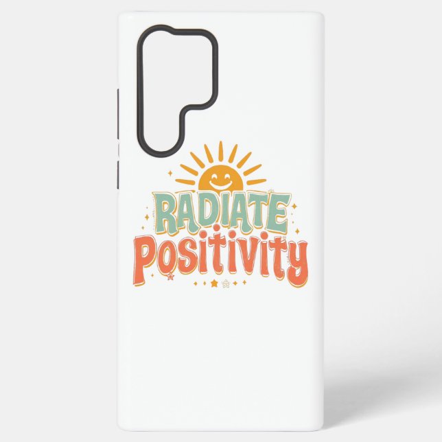 Inspirational Good Vibes and Happiness Samsung Galaxy Case (Back)