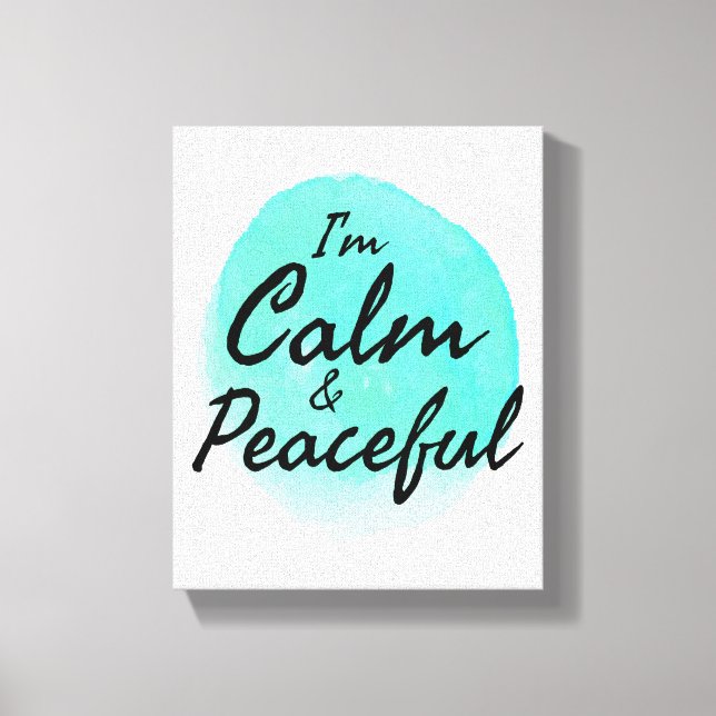 Inspirational good vibes for hard workers canvas print (Front)