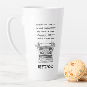 Inspirational Goodness and Love quote NIETZSCHE Latte Mug