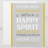 inspirational gordon b hinckley lds quote (Front/Back)