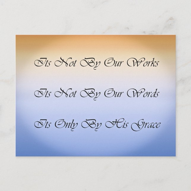 Inspirational Grace Quote Postcard (Front)