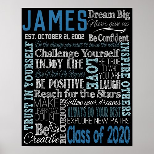 Inspirational Graduation Gifts Class of 2020 Poster