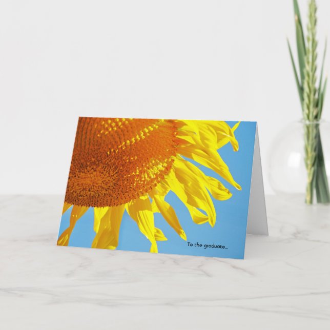 Inspirational Graduation Greeting Card (Front)