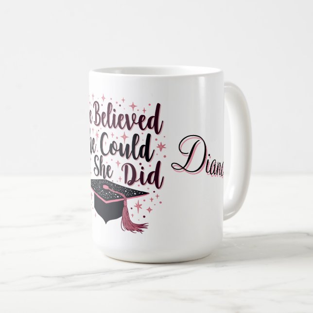 Inspirational Graduation Mug (Front Right)
