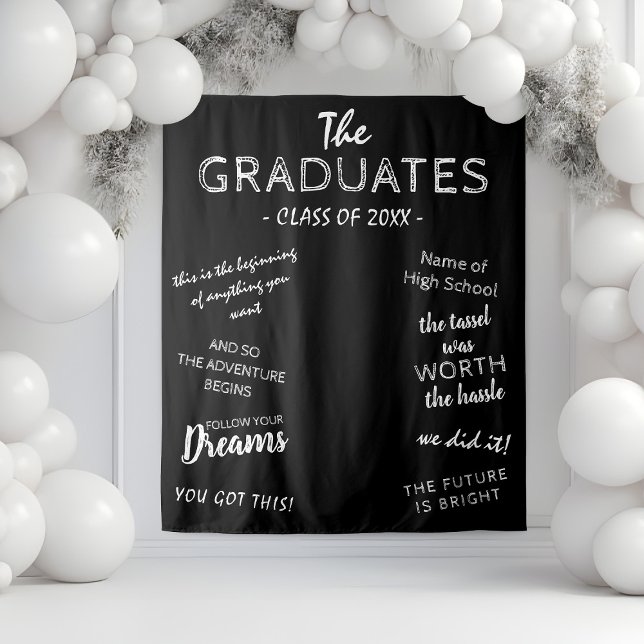 Inspirational Graduation Party Photo Backdrop (Creator Uploaded)