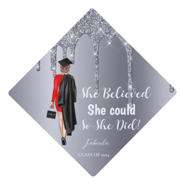 Inspirational Graduation Quotes  Graduate Graduation Cap Topper (Front)