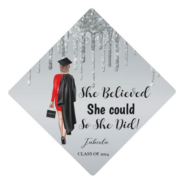 Inspirational Graduation Quotes  Graduate Graduation Cap Topper (Front)