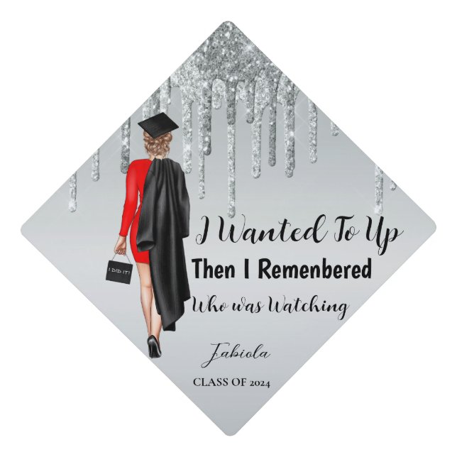Inspirational Graduation Quotes Graduate  Graduation Cap Topper (Front)