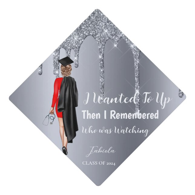 Inspirational Graduation Quotes Nurse  Graduate Cap Topper (Front)
