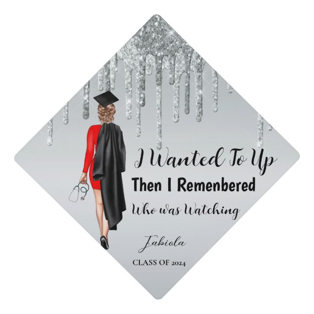 Inspirational Graduation Quotes Nurse  Graduate Cap Topper (Front)