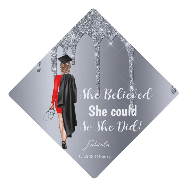 Inspirational Graduation Quotes Nurse  Graduate Graduation Cap Topper (Front)