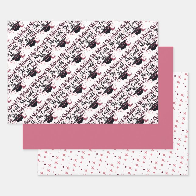 Inspirational Graduation Wrapping Paper Sheets (Set)