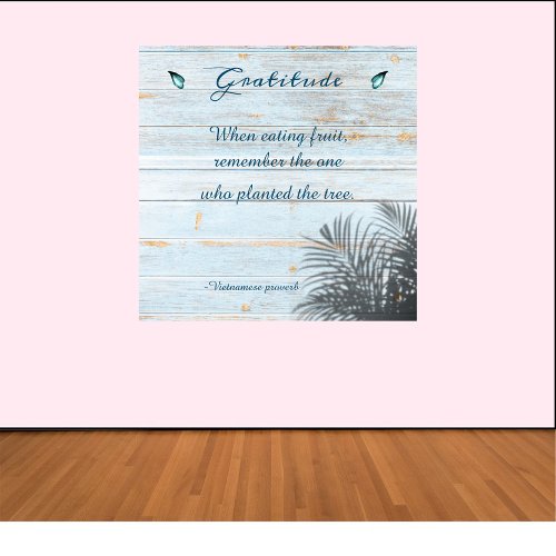 Inspirational Gratitude Saying  Poster