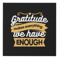 Inspirational Gratitude Typography Quotes