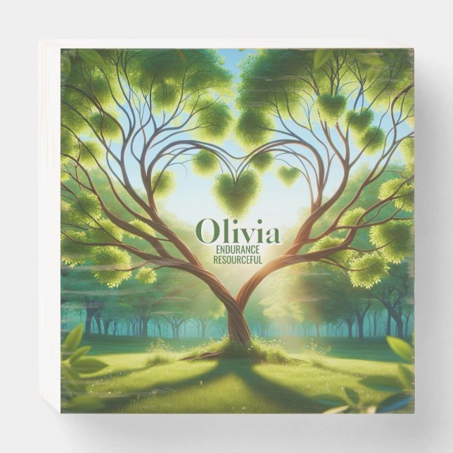 Inspirational Green Wooden Box Sign (Front Horizontal)