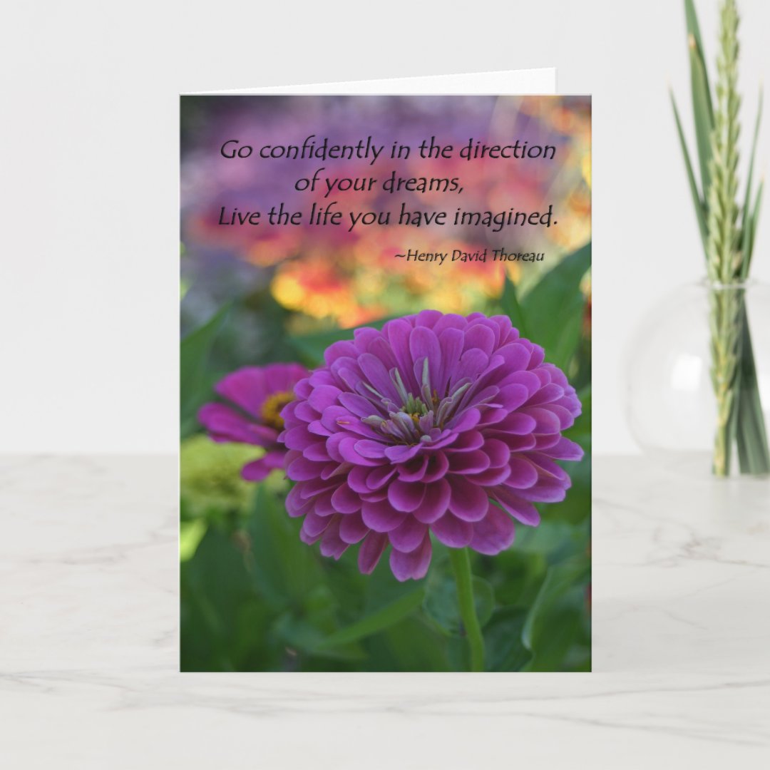 Inspirational greeting card confidence quote gifts | Zazzle