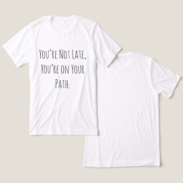Inspirational Growth T-Shirt Tri-Blend Shirt (Design Front & Back)
