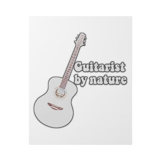 inspirational guitar quote for guitarists gallery wrap (Front)