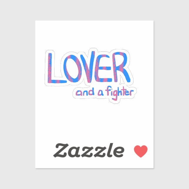 Inspirational Hand Drawn Blue and Pink Quote Sticker (Sheet)