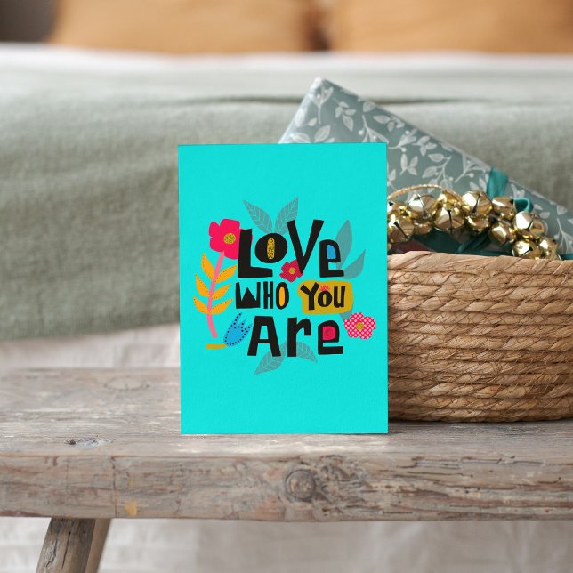 Inspirational Hand Lettered Love Quote  Postcard (Creator Uploaded)