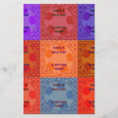 Inspirational Have a Nice Day Checkered Pop Text  (Front)