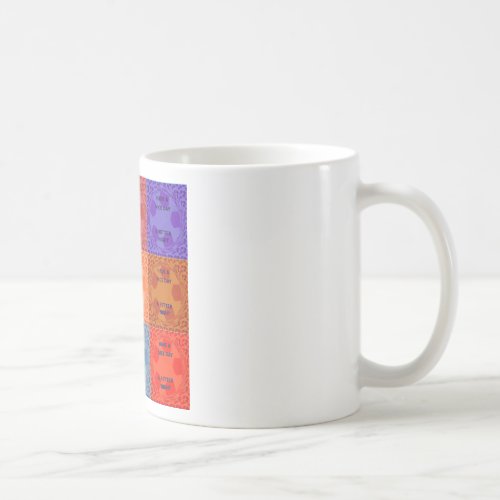 Inspirational Have a Nice Day Checkered Pop Text  Coffee Mug