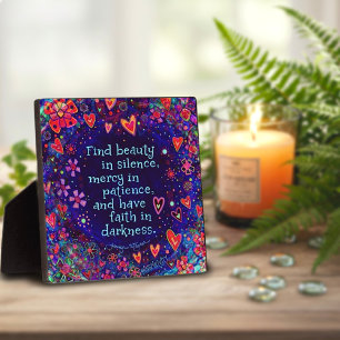 Inspirational Have Faith Quote Inspirivity Plaque