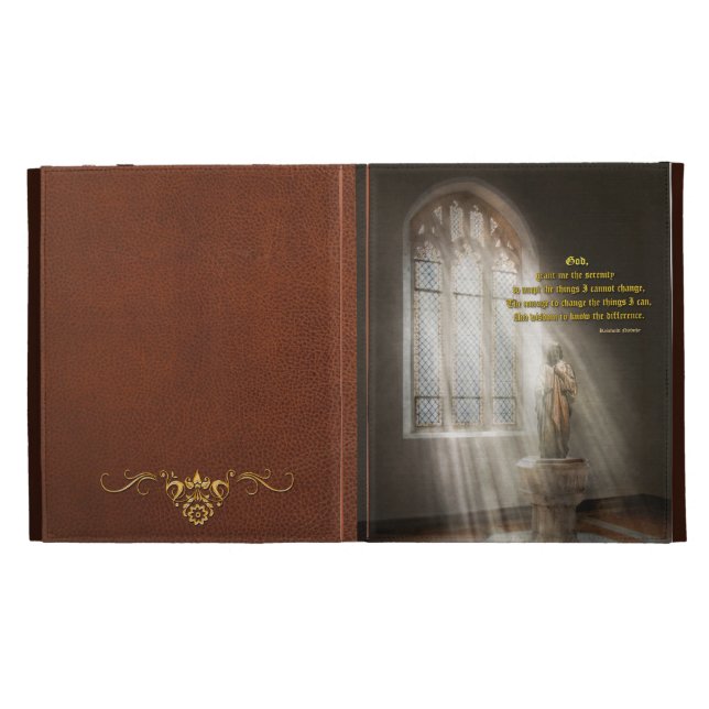 Inspirational - Heavenly Father - Senrenity Prayer iPad Folio Case (Opened)