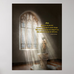 Inspirational - Heavenly Father - Senrenity Prayer Poster