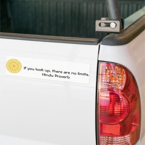 inspirational Hindu Proverb from India Bumper Sticker Zazzle
