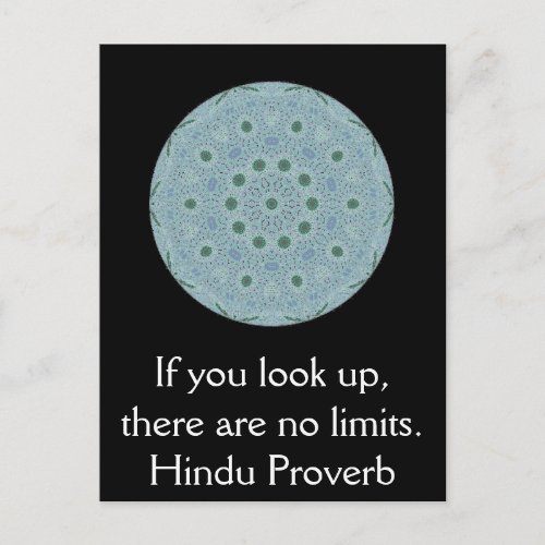 inspirational Hindu Proverb from India Postcard