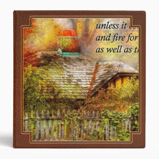 Inspirational - Home is where it's warm inside 3 Ring Binder
