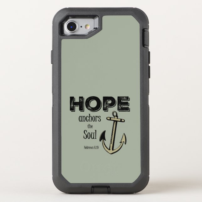 Inspirational Hope Bible Verse Otterbox iPhone Case (Back)