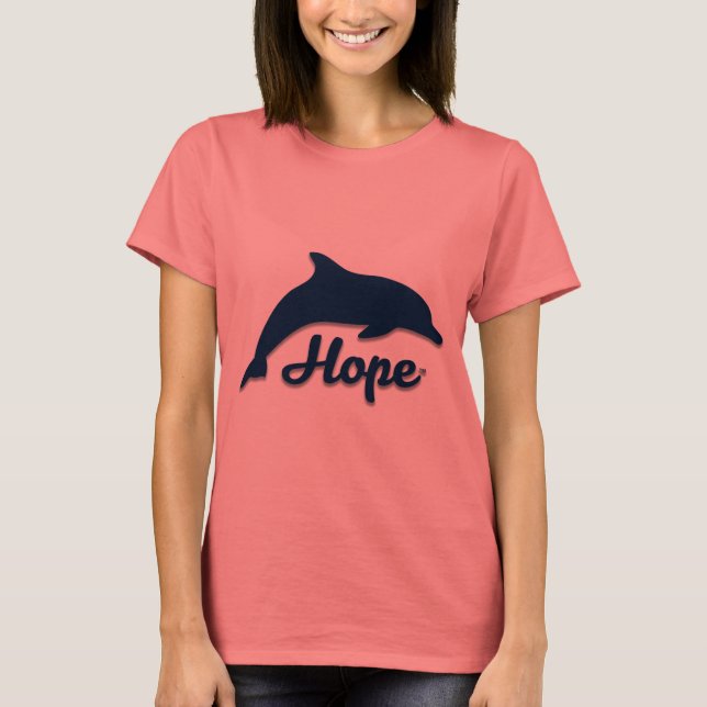 Inspirational Hope Dolphin Women's Tee (Front)