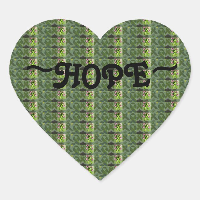 Inspirational Hope Stickers For Any Cause!  (Front)