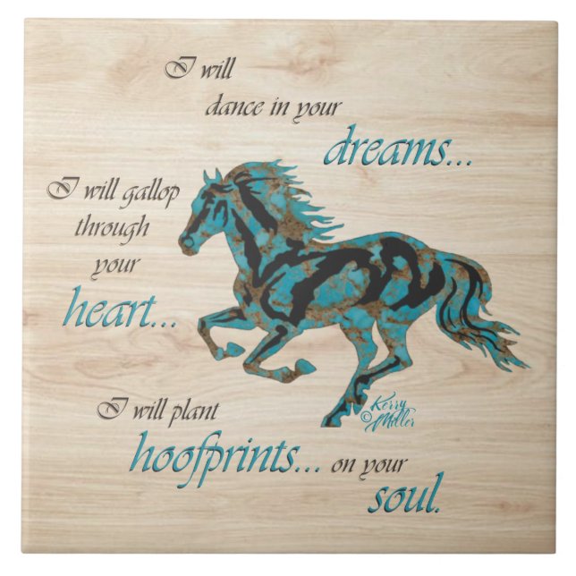 Inspirational Horse Ceramic Tile (Front)