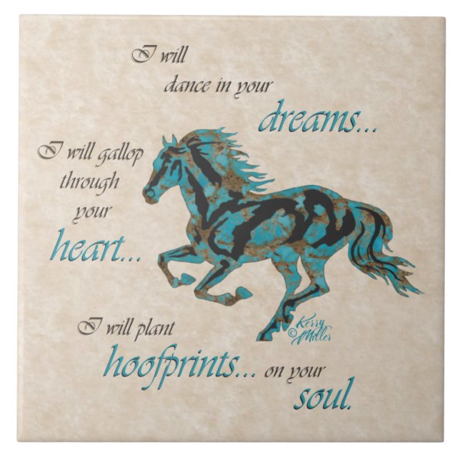 Inspirational Horse Ceramic Tile (Front)