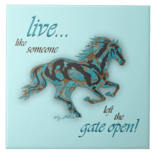 Inspirational Horse Ceramic Tile