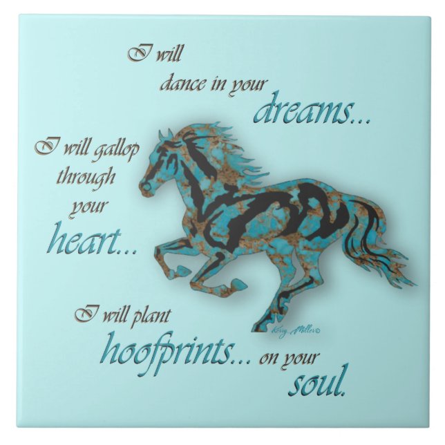 Inspirational Horse Ceramic Tile (Front)