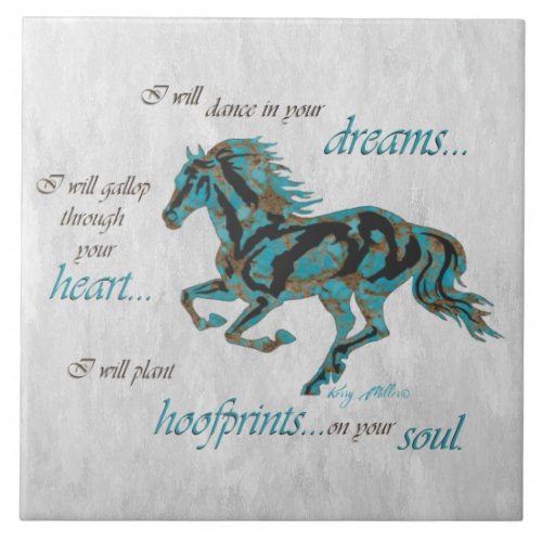 Inspirational Horse Ceramic Tile