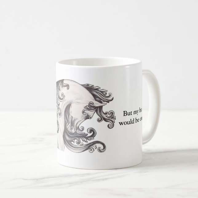 inspirational horse coffee mug (Front Right)